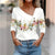 Dames Blouse Met Lange Mouwen Bloemenprint 4