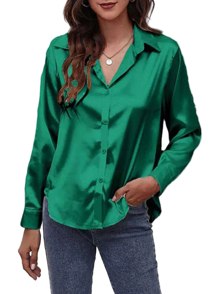 Dames Blouse Met Lange Mouwen Casual Stijl 0
