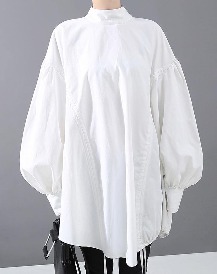 Dames Blouse Met Lantaarnmouwen Casual Stijl 2