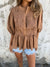 Dames Blouse Met Plissé Ontwerp en Relaxte Pasvorm 2