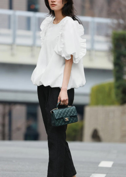 Dames Blouse Met Ruches Zomerse Stijl 2