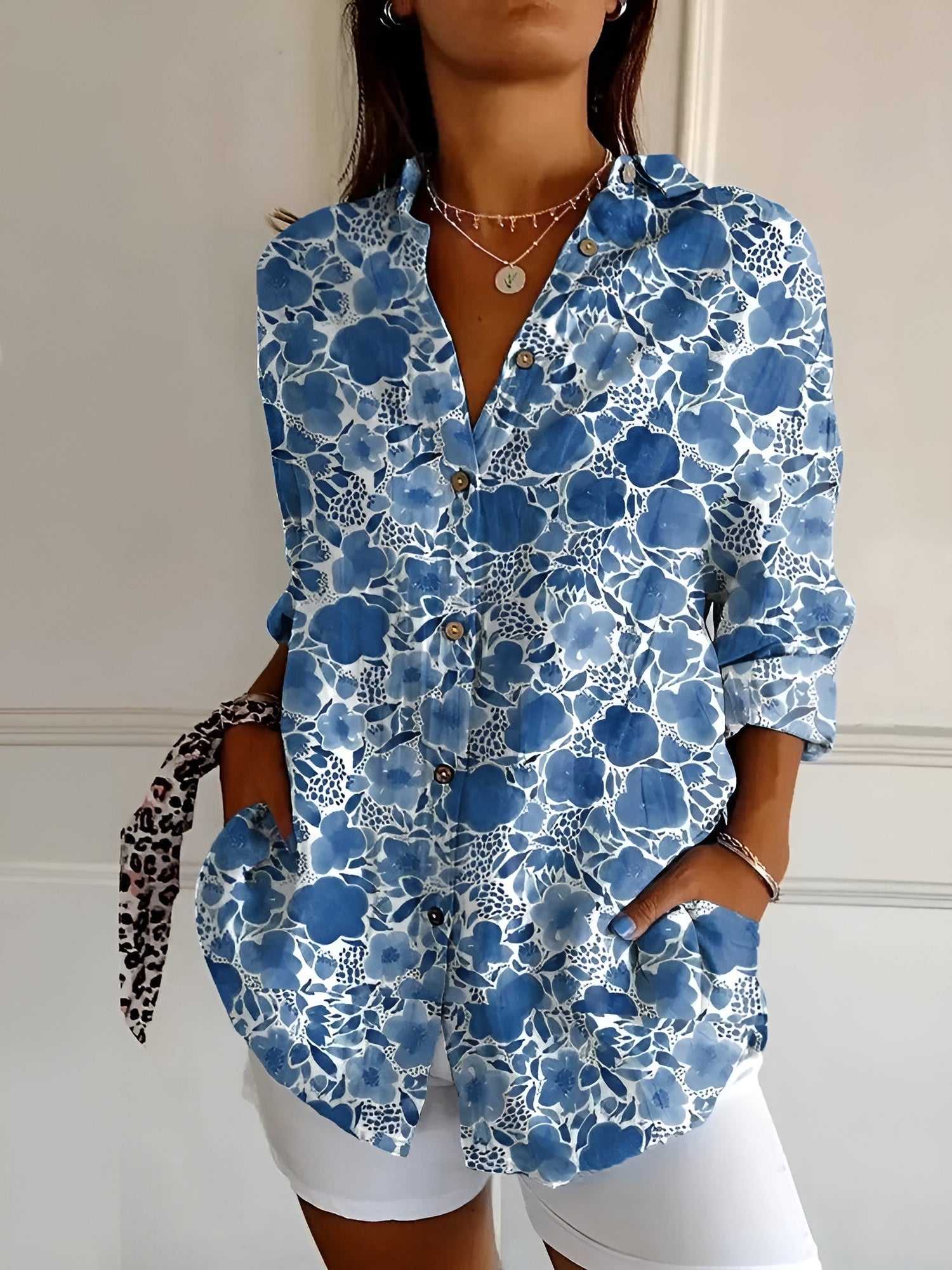 Dames Blouse Met Speelse Prints Voor Elke Gelegenheid 1
