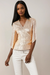 Dames Blouse Met Wrap Design en Bell Mouwen 2