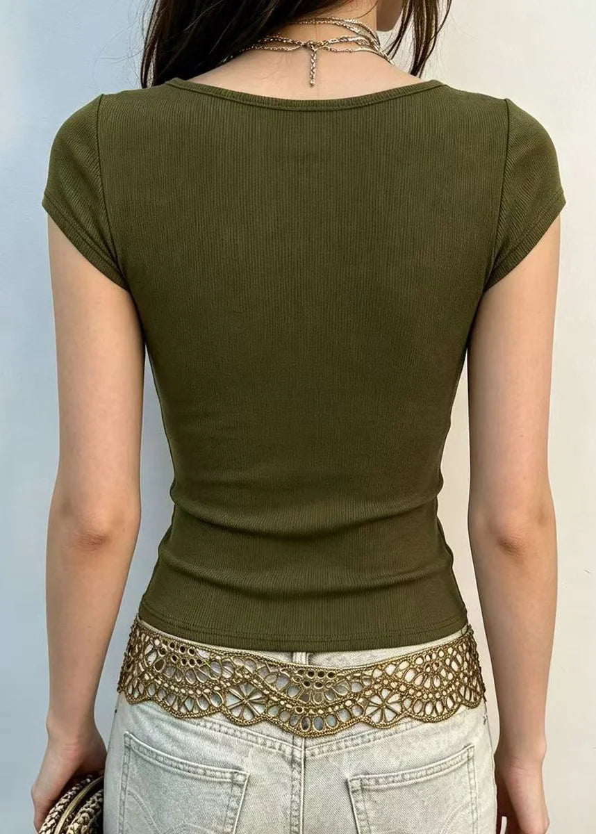 Dames Blouse Nauwsluitend V-hals Vlinderprint 3