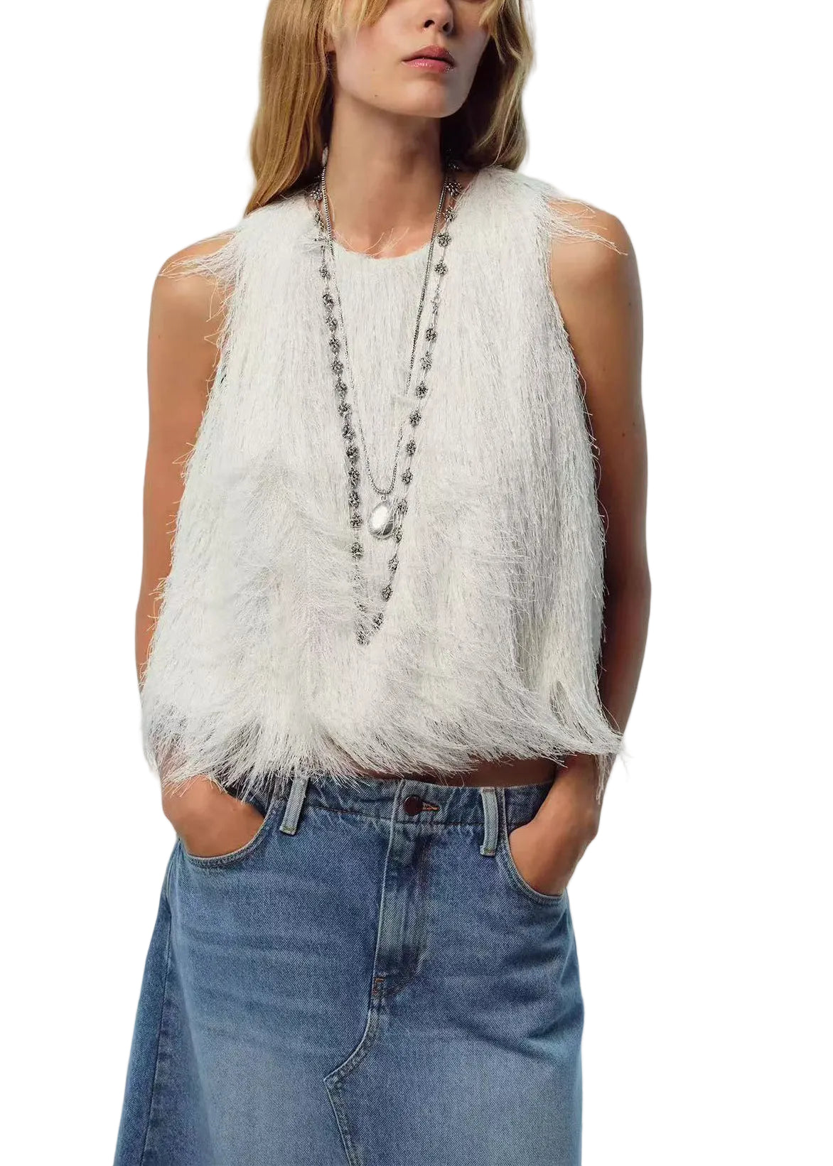 Dames Blouse O-hals Met Kwastjes Zomerse Stijl 0