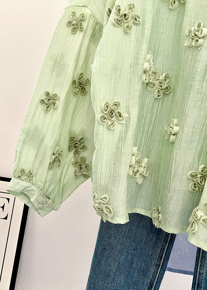 Dames Blouse Overhemdtop Gebloemd O-hals Losvallend 4