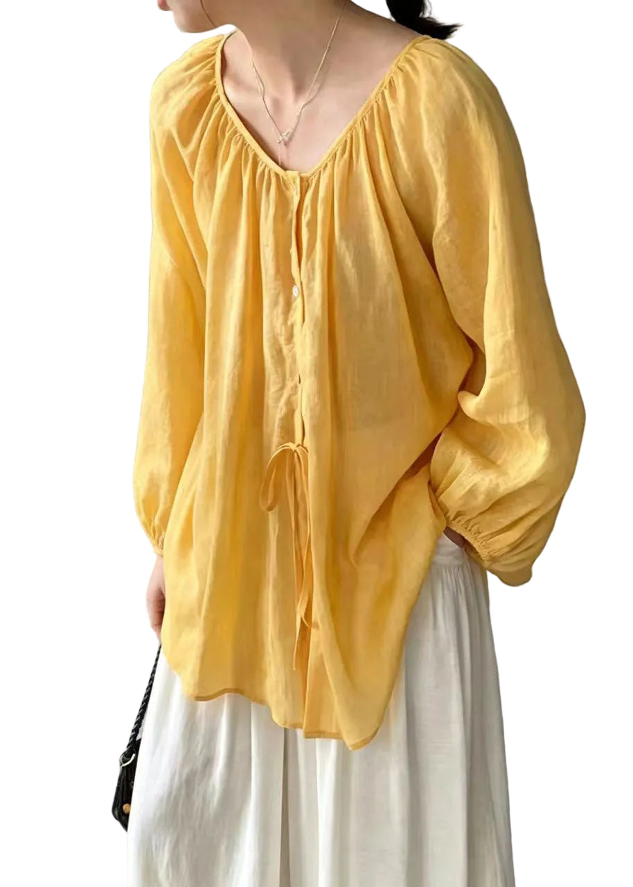 Dames Blouse Oversized Boho Stijl 0