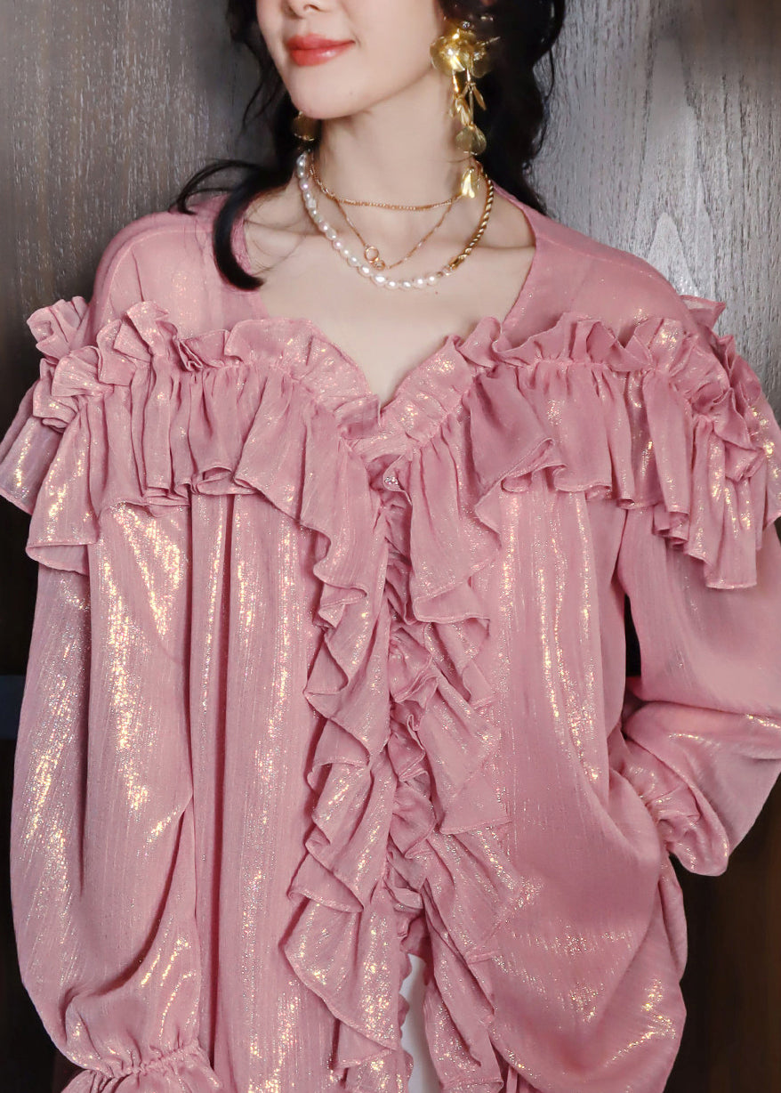 Dames Blouse Patchwork Lantaarnmouwen 4