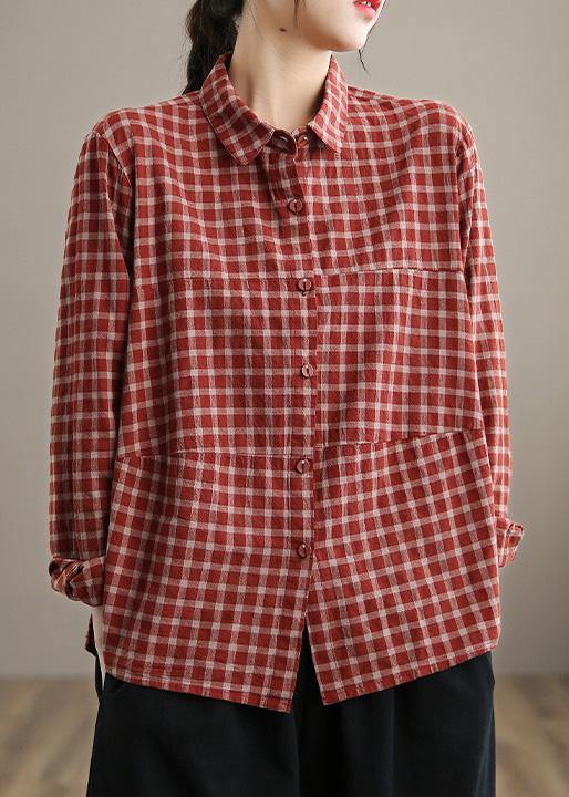 Dames Blouse Patchwork Stijl Losse Pasvorm 1