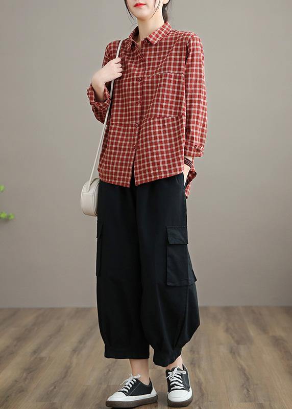 Dames Blouse Patchwork Stijl Losse Pasvorm 3
