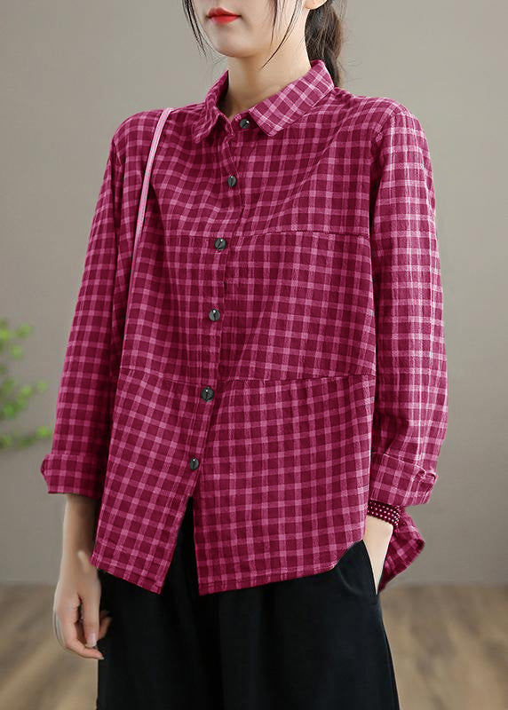 Dames Blouse Patchwork Stijl Losse Pasvorm 6