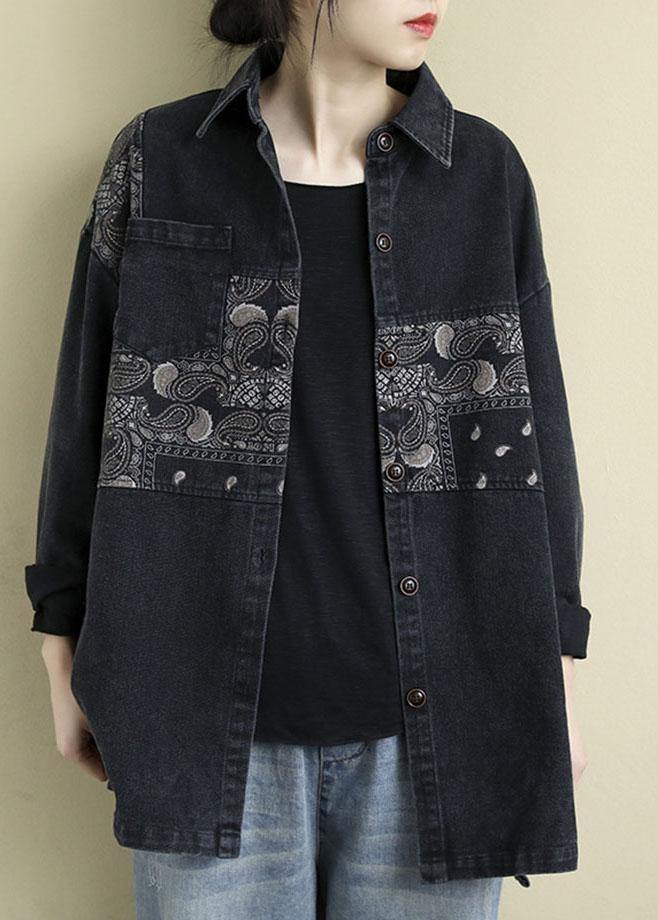 Dames Blouse Patchworkprint met Zakken 1