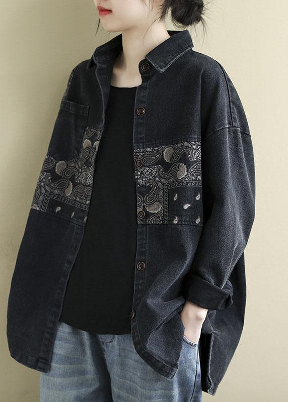 Dames Blouse Patchworkprint met Zakken 2