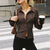 Dames Blouse Retro Flared Mouwen 100% Katoen 4