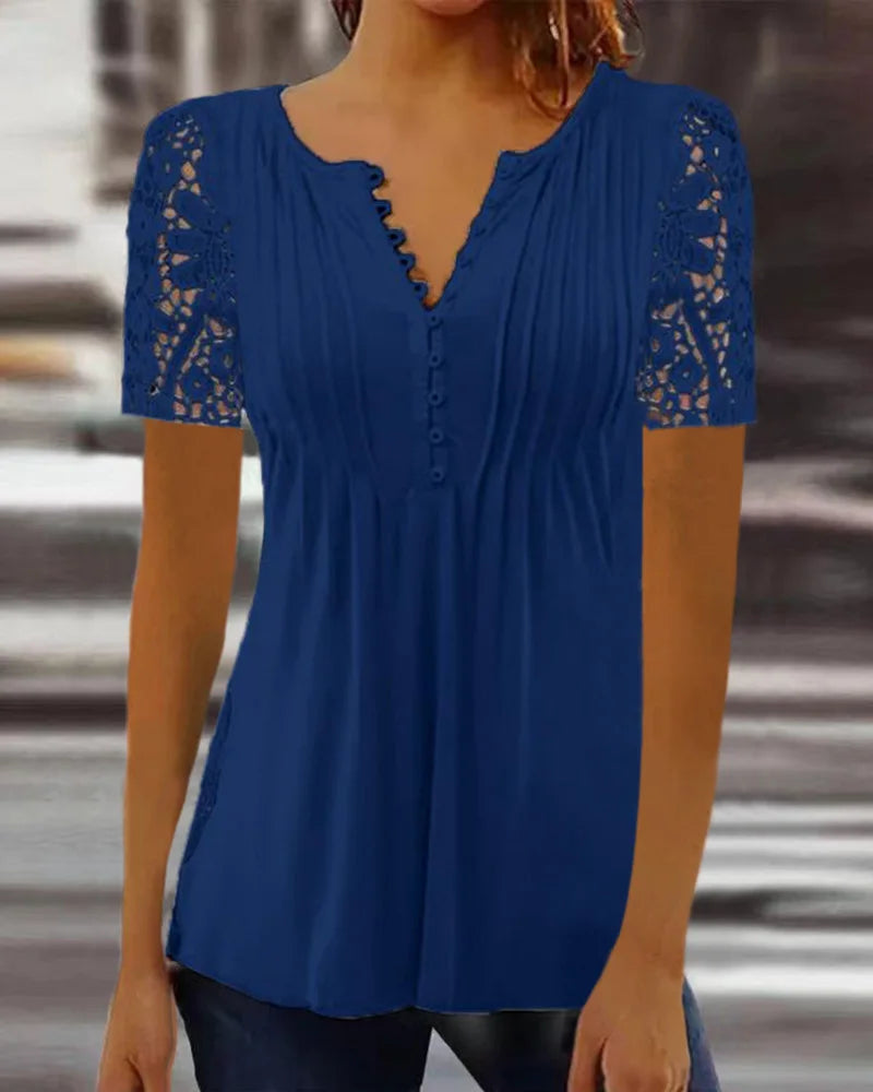 Dames Blouse V-hals Bloemenprint Casual 10