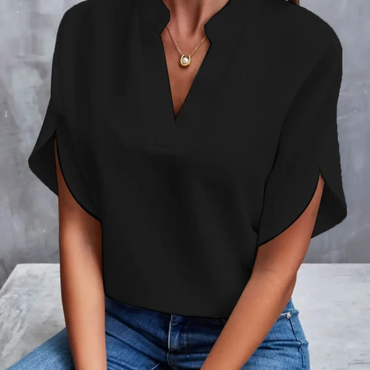 Dames Blouse V-hals Casual 3