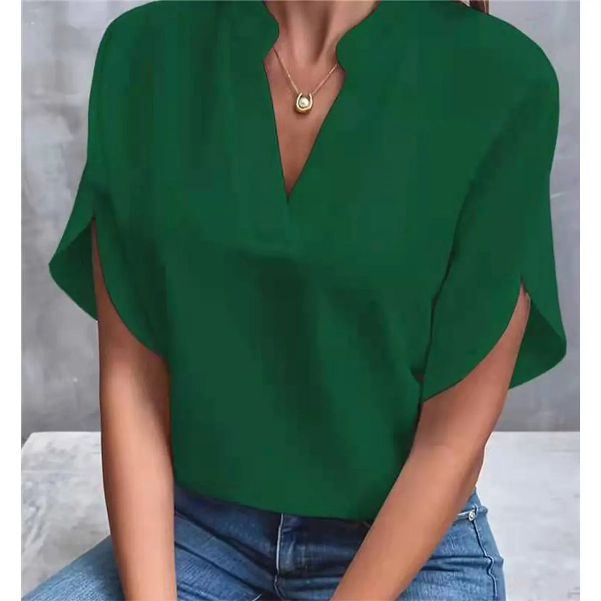 Dames Blouse V-hals Casual 4