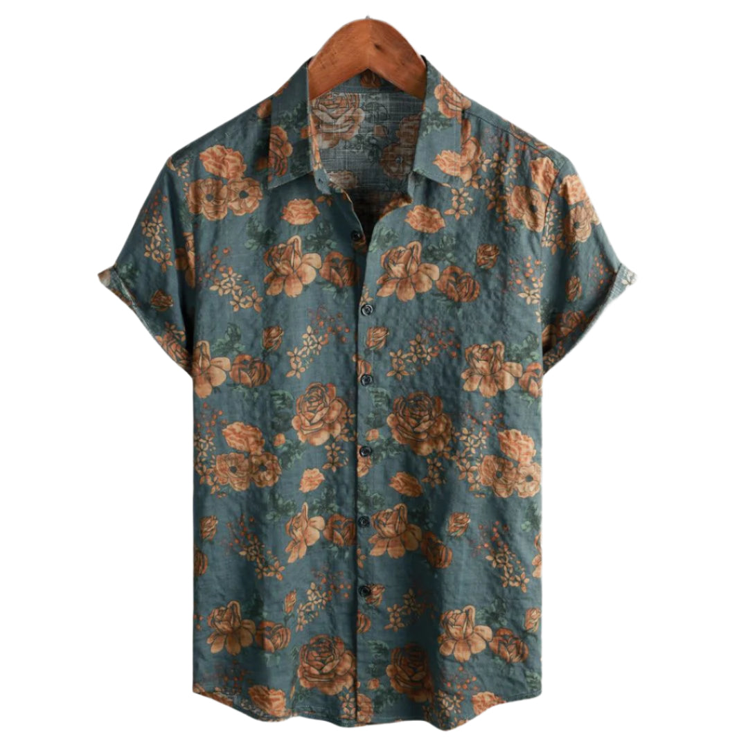 Dames Blouse Vintage Luchtig Korte Mouwen 0