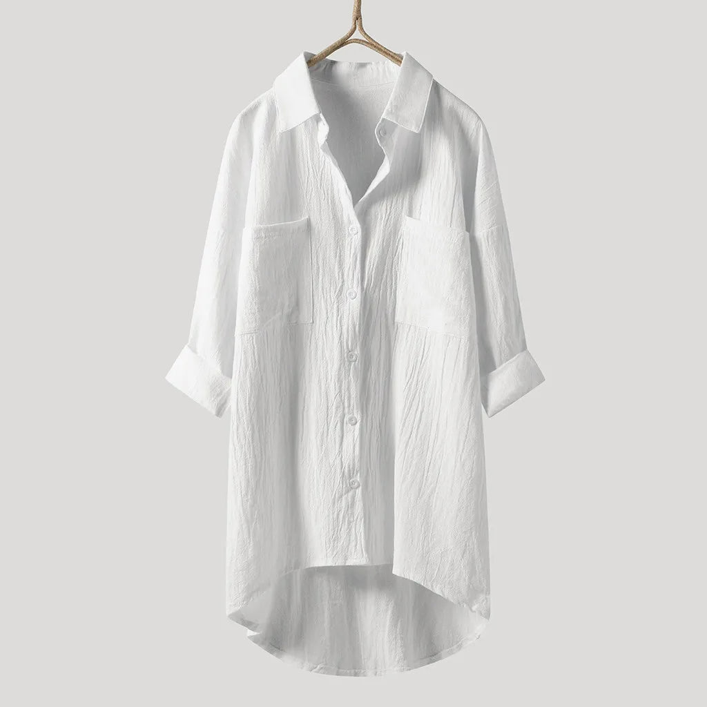 Dames Blouse met Lange Mouwen en Relaxte Pasvorm 2