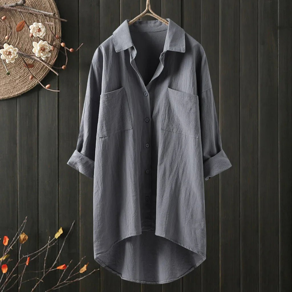 Dames Blouse met Lange Mouwen en Relaxte Pasvorm 7