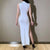 Dames Bodycon Jurk Met Mock Neck En Kruislingse Snit 3