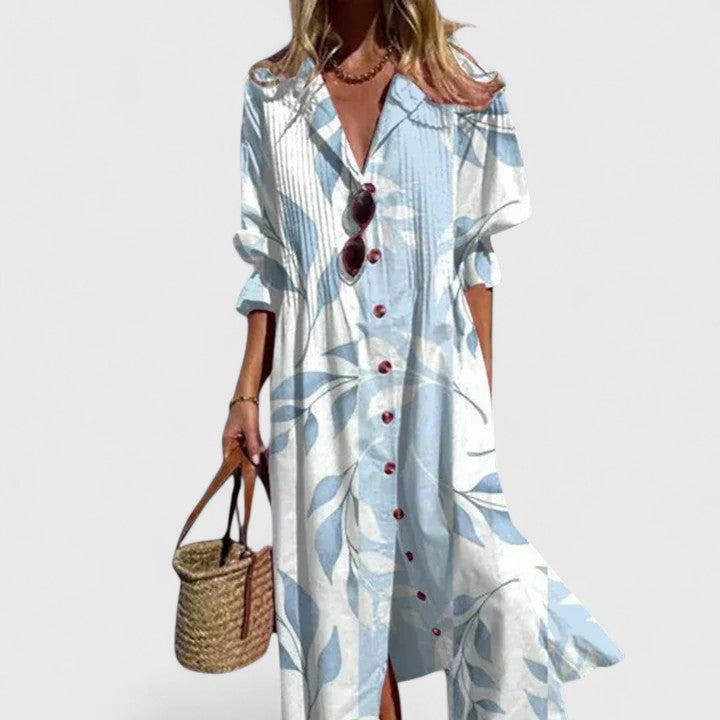 Dames Boho-jurk met Gedurfde Kleuren 1