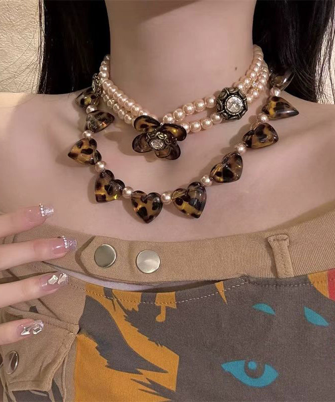 Dames Boho Choker Set met Hart- en Bloemenmotieven 1