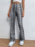 Dames Boho Geprinte Skinny Micro Slim Casual Broek 5