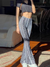 Dames Boho Geprinte Skinny Micro Slim Casual Broek 6