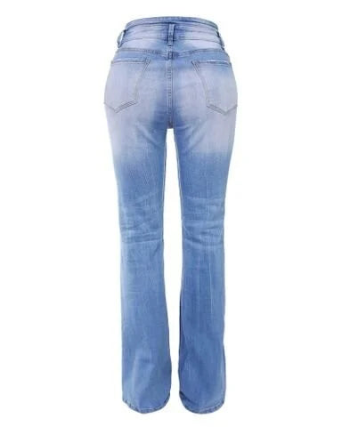 Dames Bootcut Jeans Hoge Taille 8