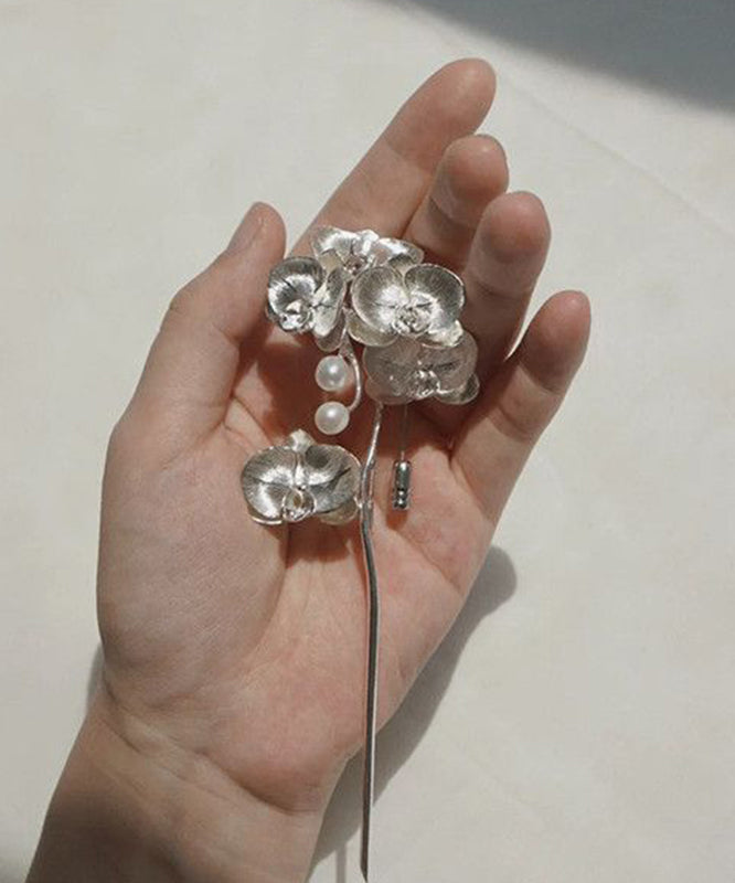 Dames Broche Phalaenopsis Parel Retro Stijl 1
