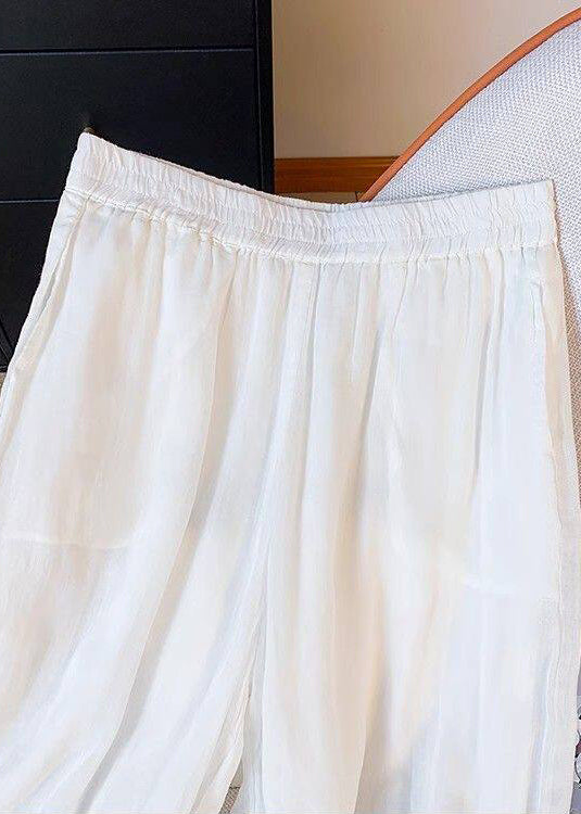 Dames Broek Bohemien Borduursel Elastische Taille 2