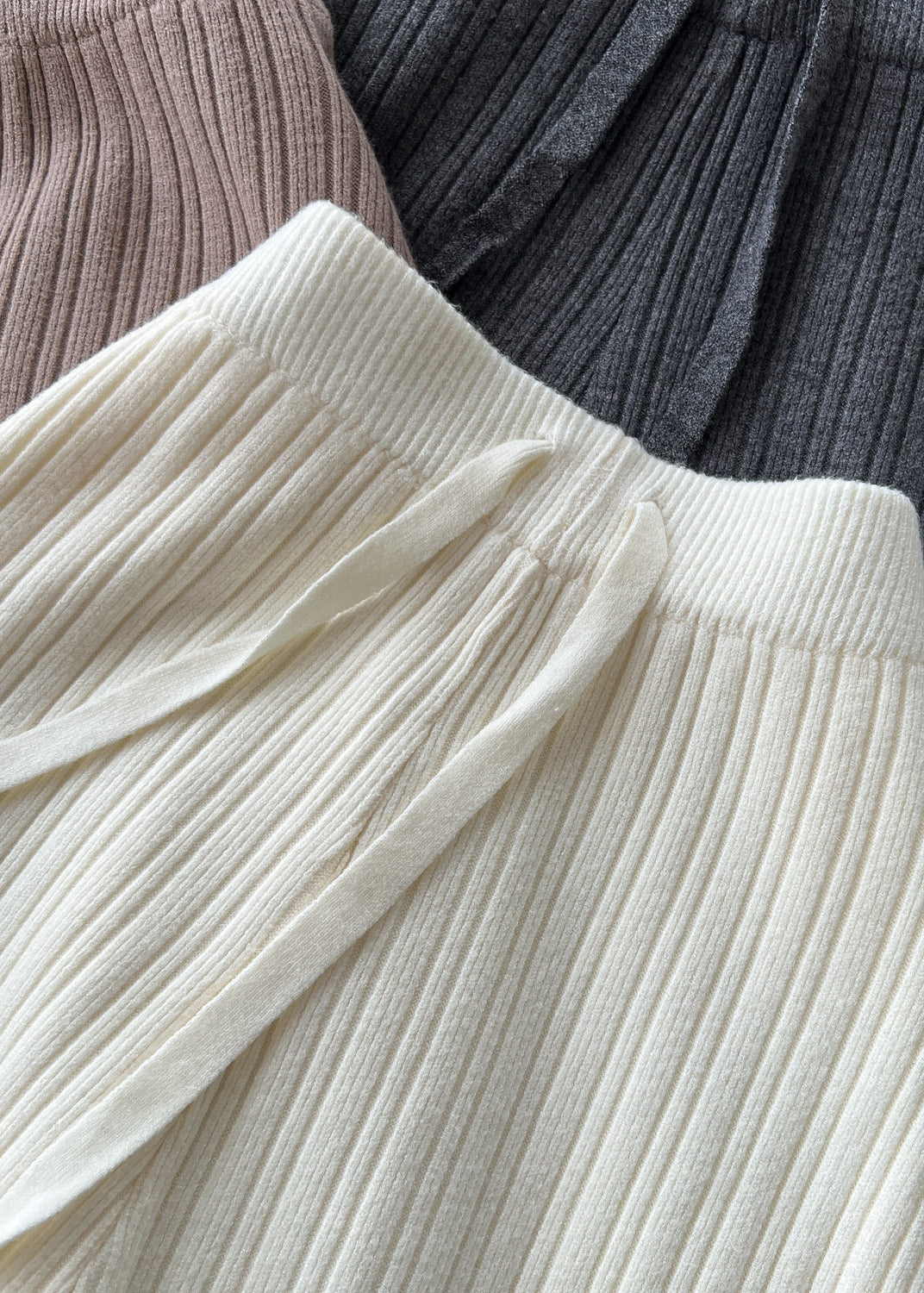 Dames Broek Gebreid Wijde Pijpen Met Elastische Taille 1
