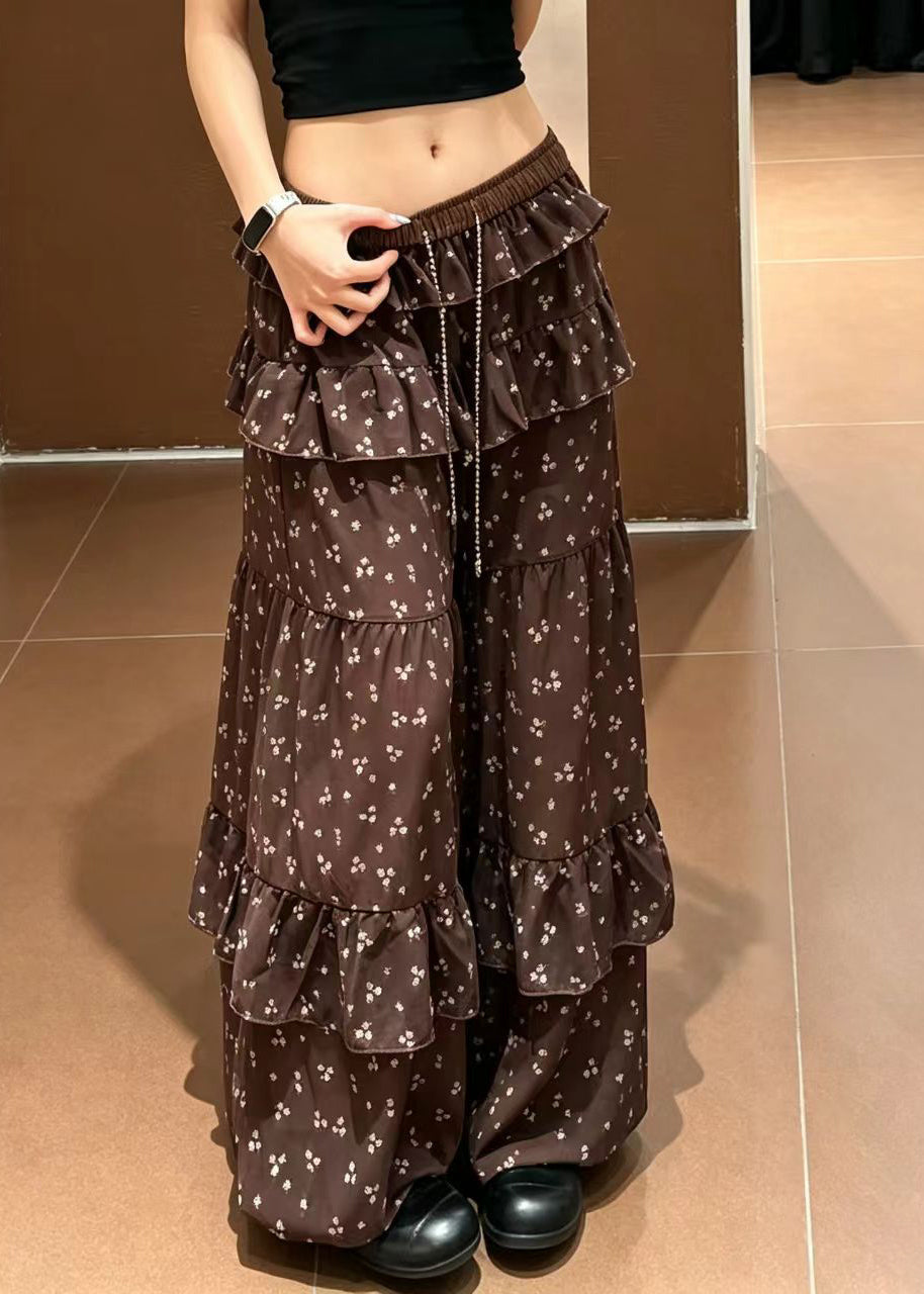 Dames Broek Lantaarnstijl Met Ruches En Trekkoord 2