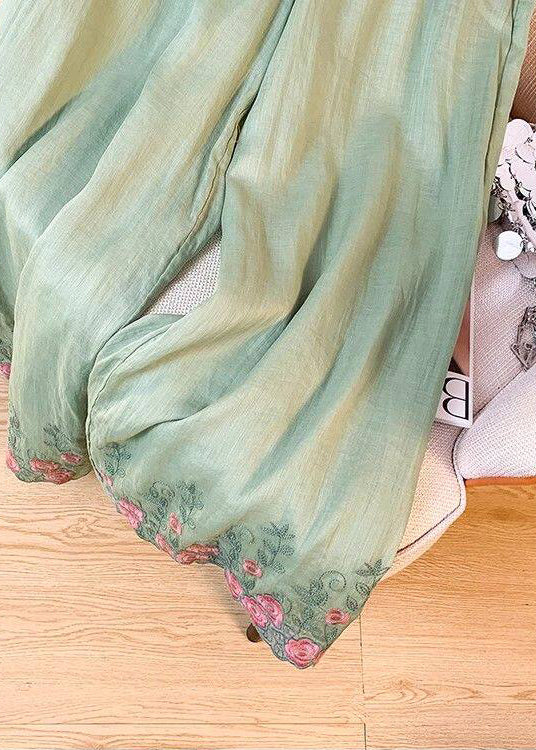 Dames Broek Losse Pasvorm Geborduurd Zomerstijl 3