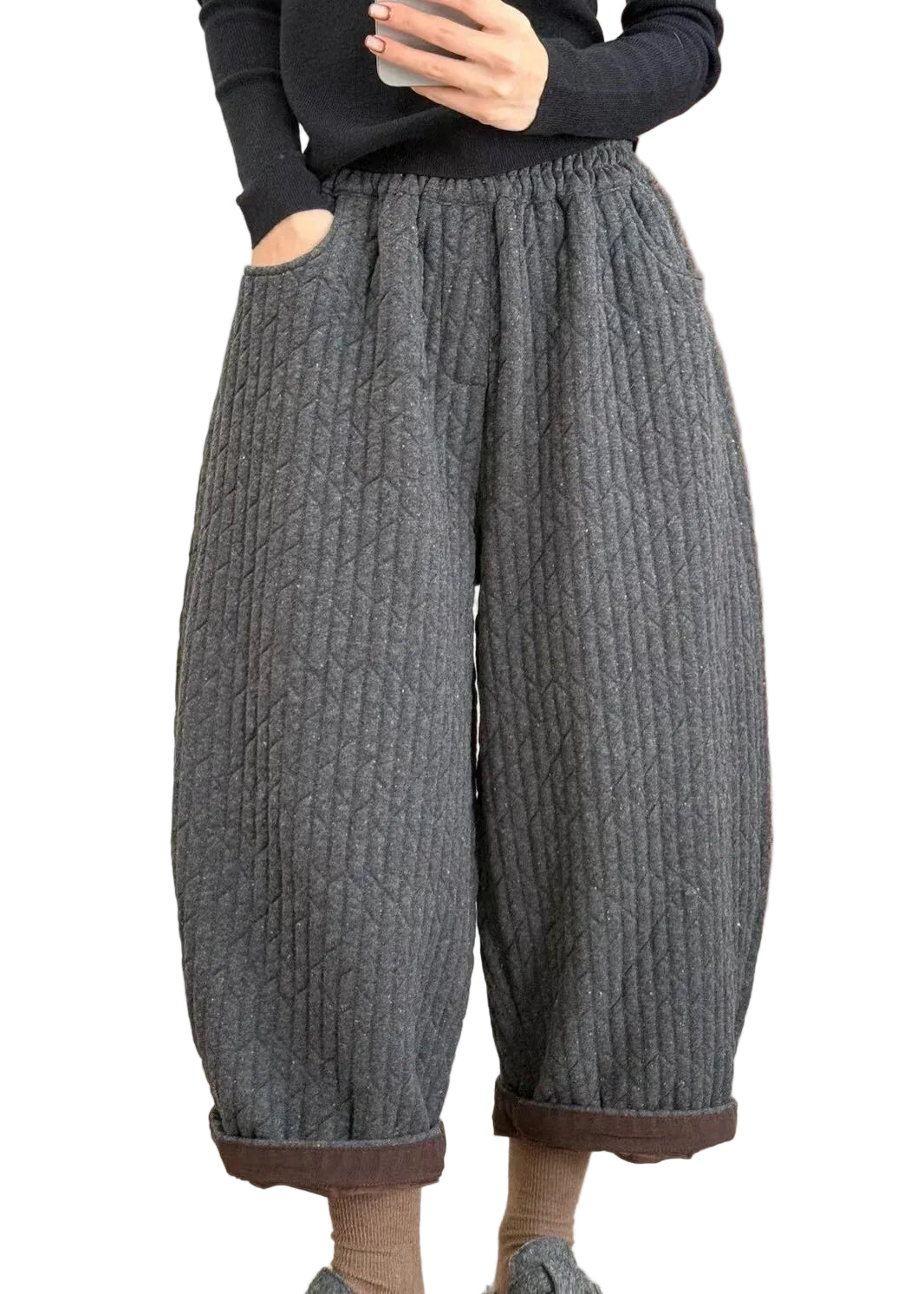 Dames Broek Losvallend Patchwork Stijl 0