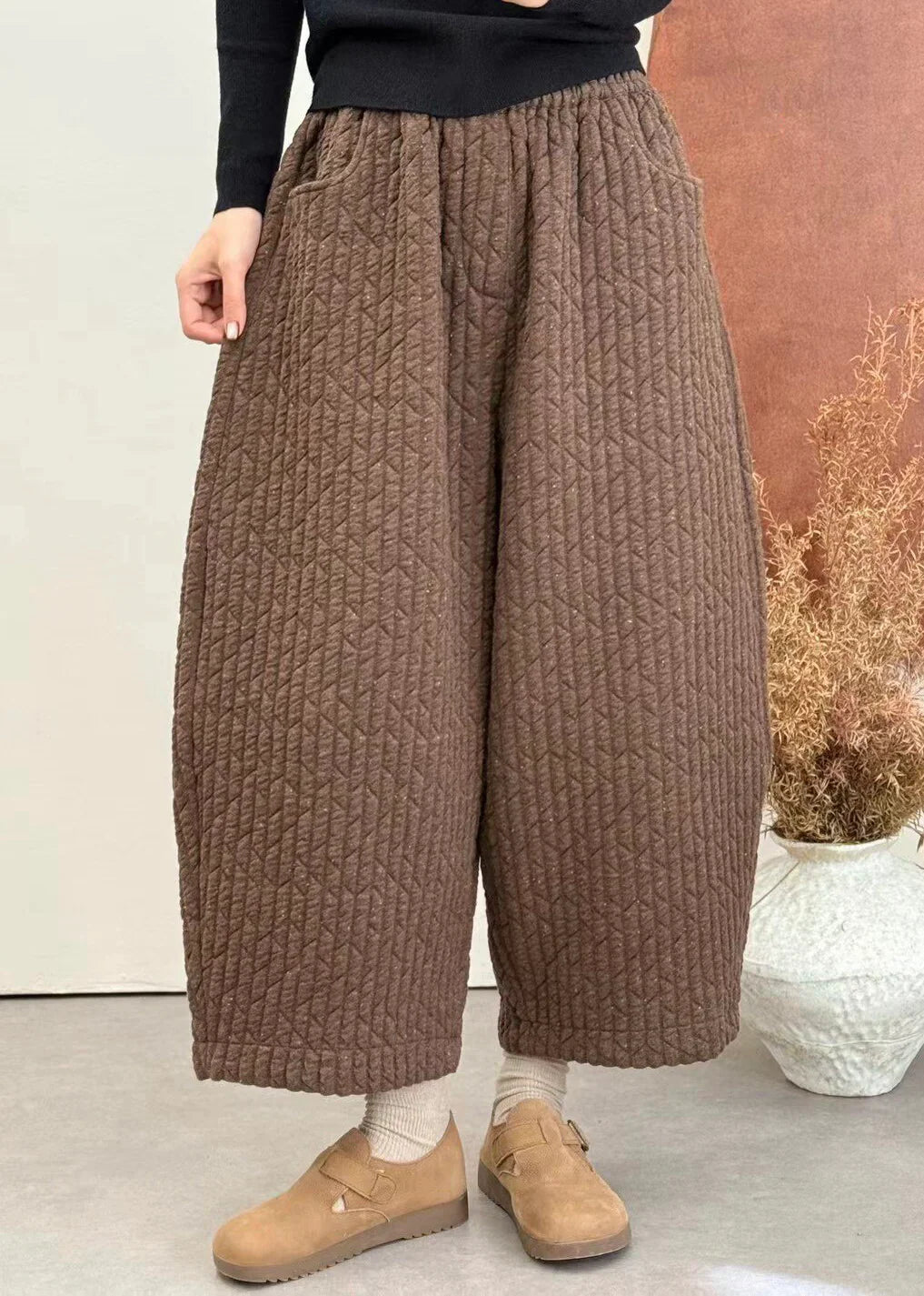 Dames Broek Losvallend Patchwork Stijl 1