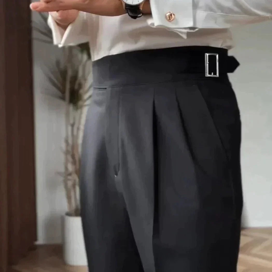 Dames Broek Met Gesp Detail Slank Modern Silhouet 10