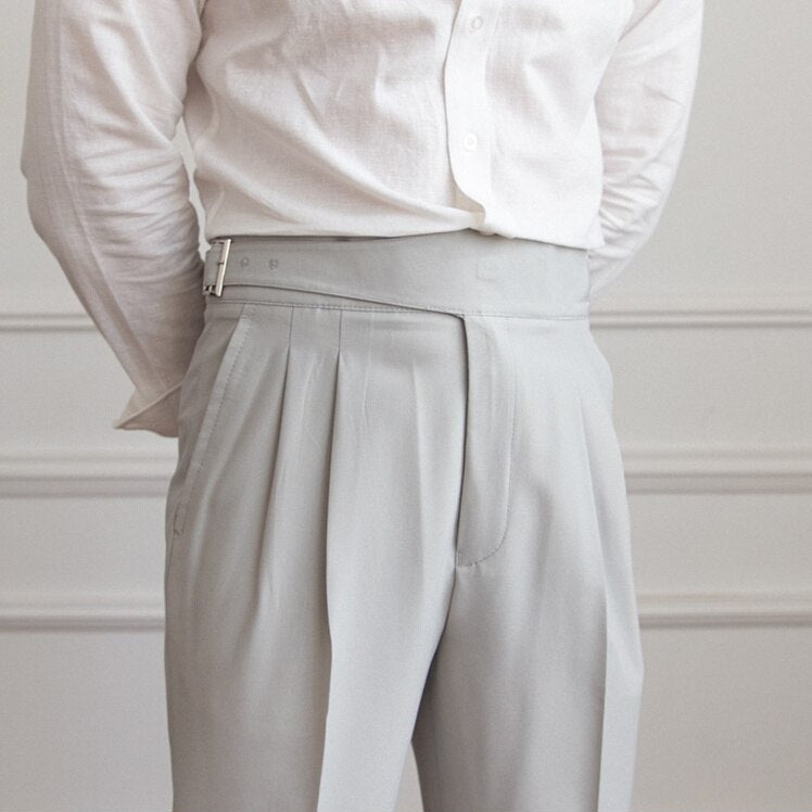 Dames Broek Met Gesp Detail Slank Modern Silhouet 2