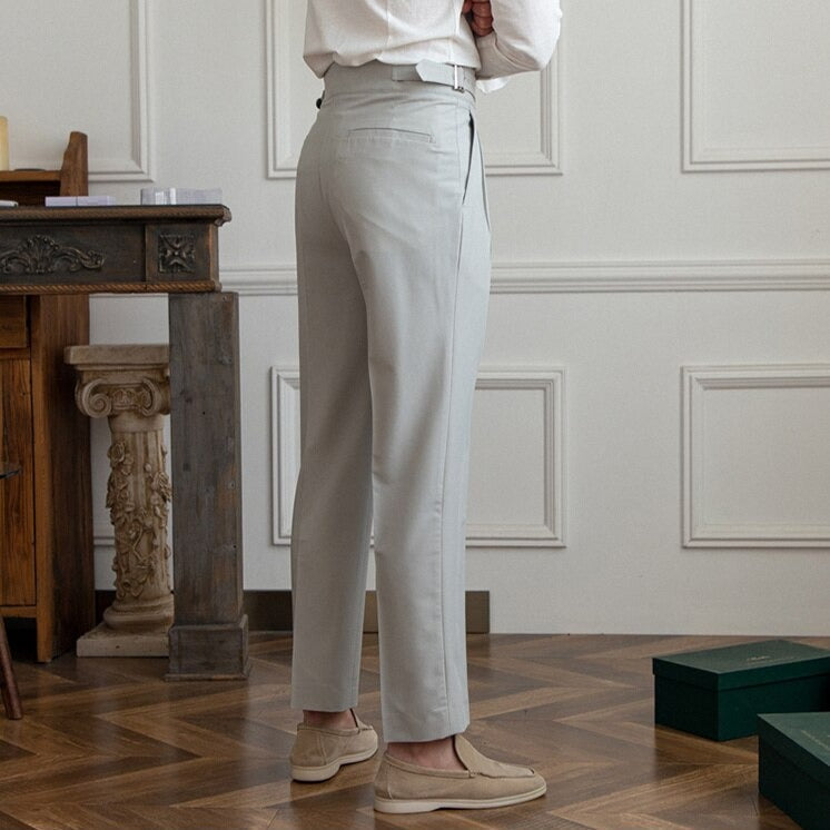 Dames Broek Met Gesp Detail Slank Modern Silhouet 3