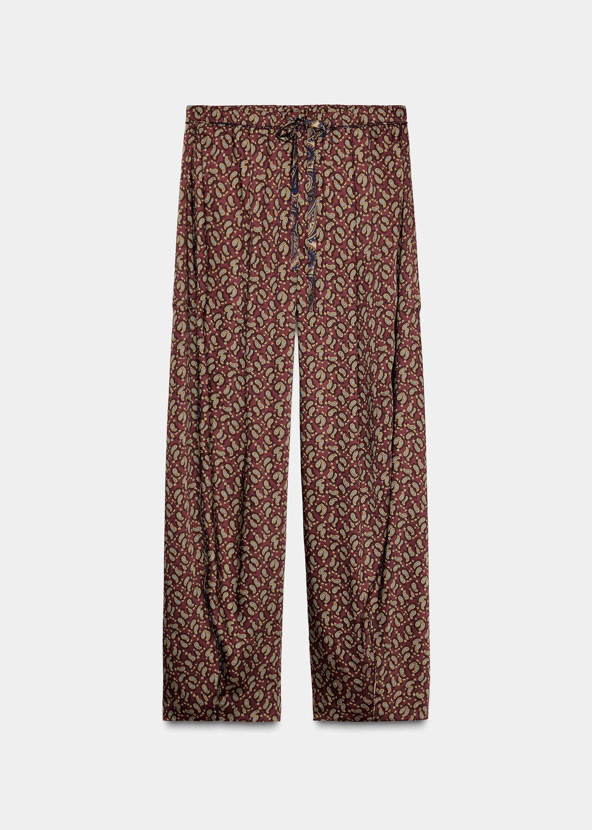 Dames Broek Met Print En Stropdas Taille Comfortabel Voor Zomer 2