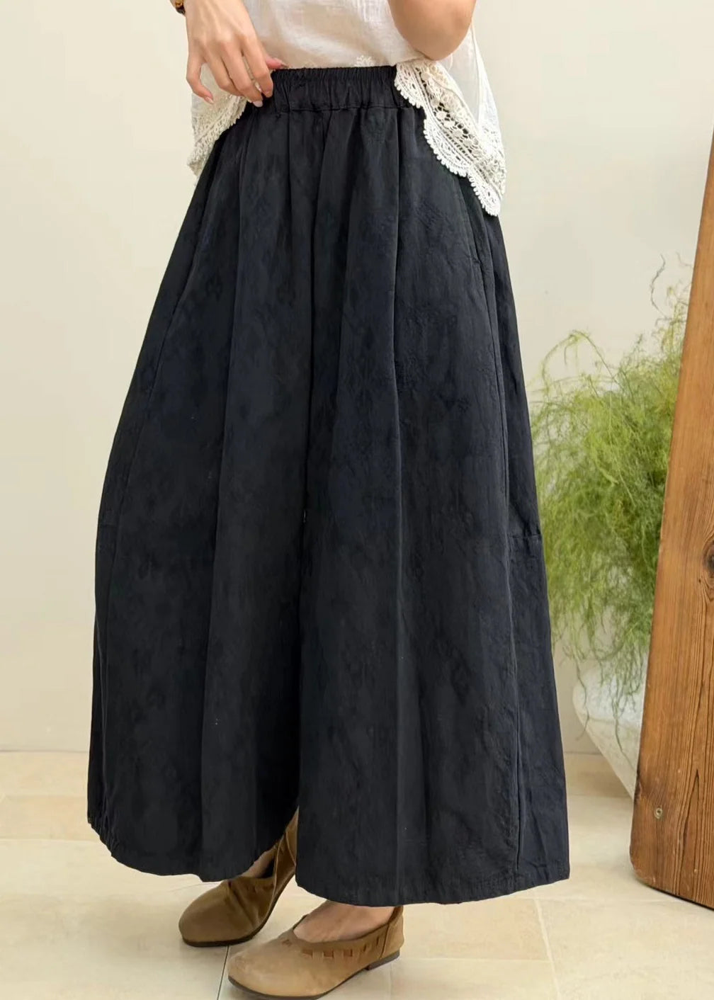 Dames Broek Wijde Pijpen Patchwork Plus Size 2