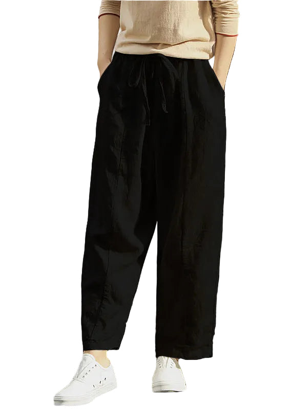 Dames Broek met Elastische Taille en Zakken 4