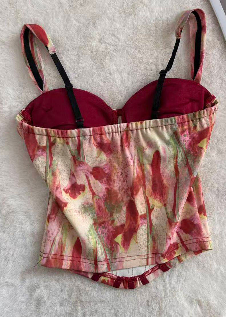 Dames Bustier Top Met Print Zomerse Stijl 1