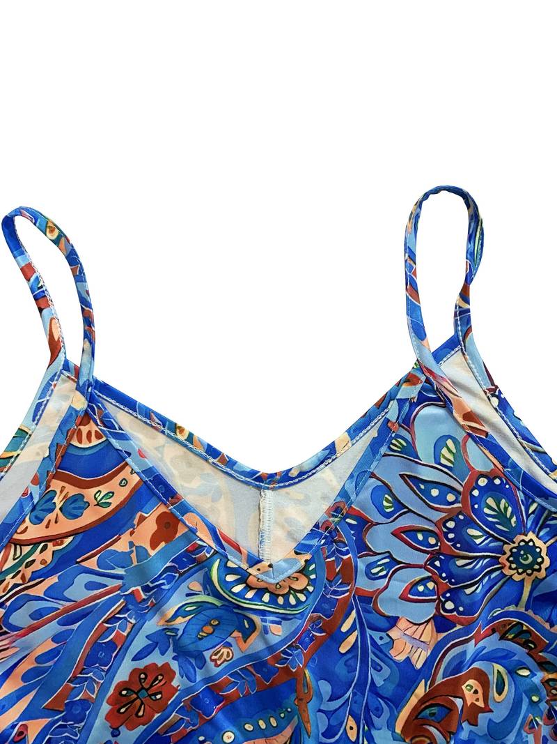 Dames Cami-jurk Mouwloos in Vakantiestijl 5