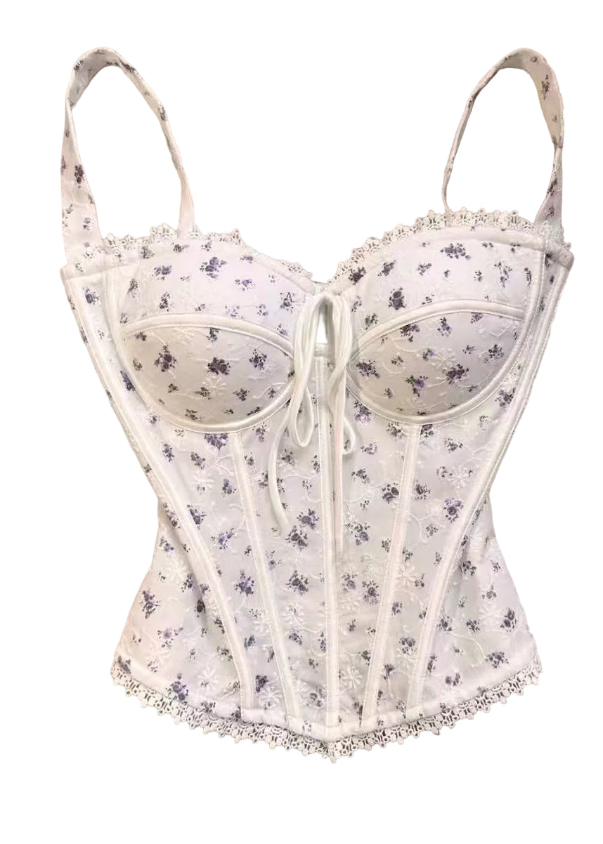Dames Cami Tanktop met Vetersluiting Zomerse Stijl 0