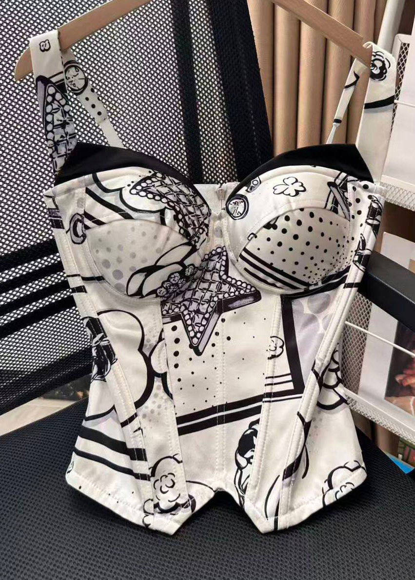 Dames Cami Top Boho Print Met Ritssluiting 0