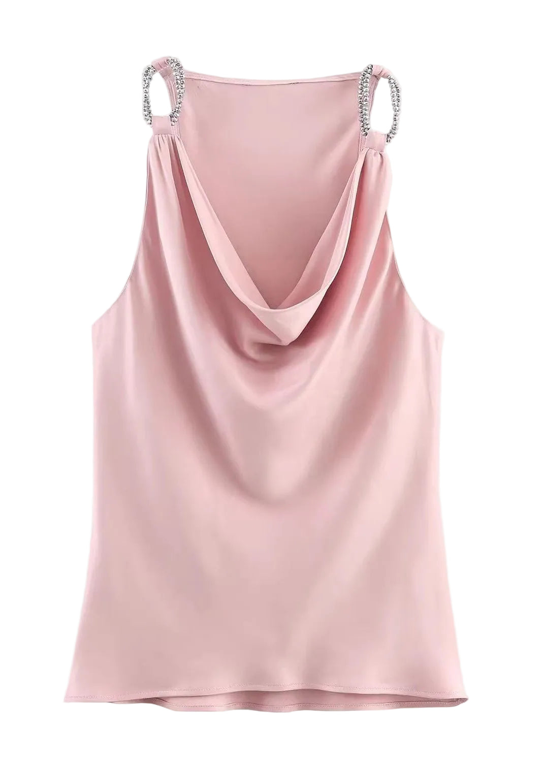 Dames Cami Top Gedrapeerd Zomersilhouet 3