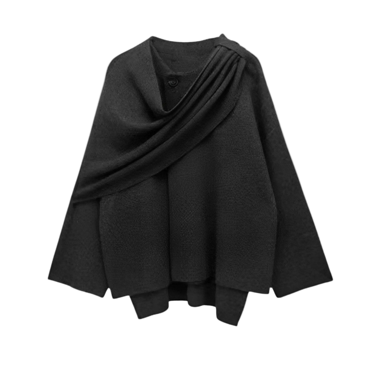 Dames Cape Gedrapeerd voor de Winter 0