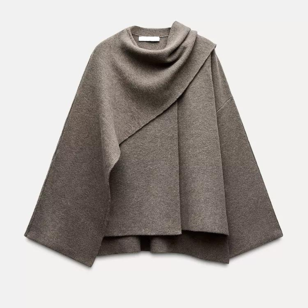 Dames Cape Gedrapeerd voor de Winter 1